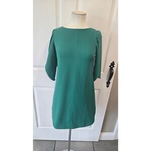 Vince Camuto Green Sheath Dress Women’s 2P Bell Sleeve Career Cocktail p91